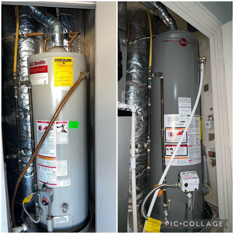 Rheem Performance Plus 40 Gal. Tall 9-Year 40,000 BTU Natural Gas Tank  Water Heater XG40T09HE40U0 - The Home Depot