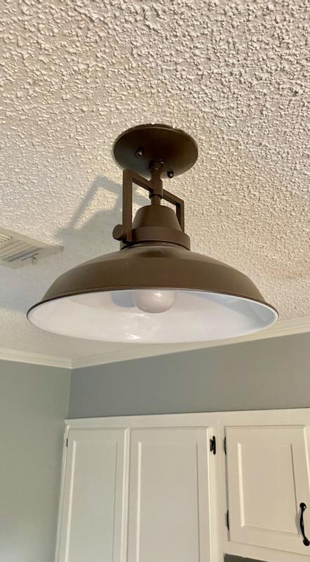 Have a question about Hampton Bay Wilhelm 12 in. 1-Light Black