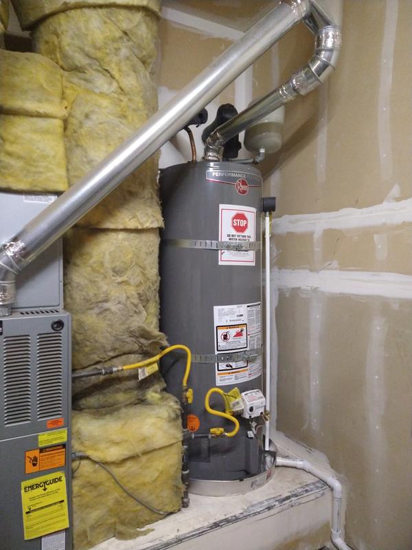 Rheem Performance Platinum 55 Gal. Tall 12 Year 50,000 BTU Natural Gas Tank  Water Heater XG55T12EC50U0 - The Home Depot