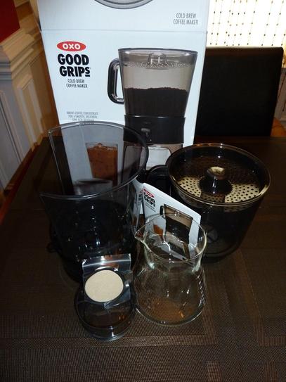 OXO Good Grips 4-Cup Gray Cold Brew Drip Coffee Maker with Filter 1272880 -  The Home Depot