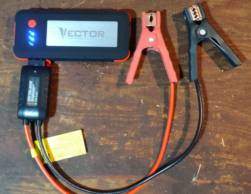 VECTOR SS6LV Lithium Jump Starter - 1200 Peak Amp Car Battery Booster With USB Charging Ports
