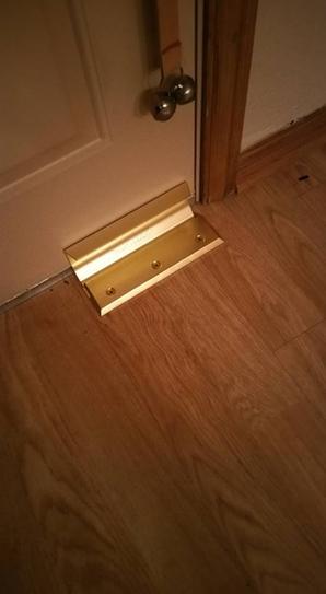 Nightlock Bright Brass Door Security Lock 14001 At The Home Depot