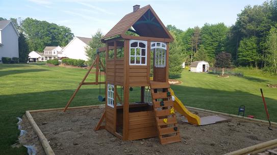 cedar summit mckinley wooden playset