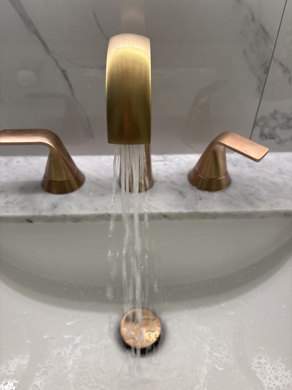 KOHLER Cursiva 8 in. Widespread 2-Handle Bathroom Faucet in