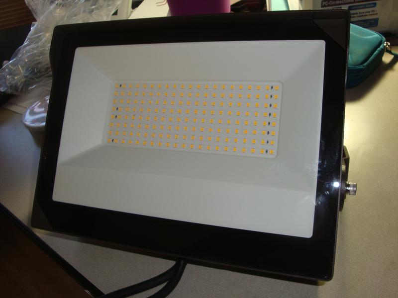 MEDINAH POWER 400-Watt Equivalent Integrated LED Outdoor Bronze