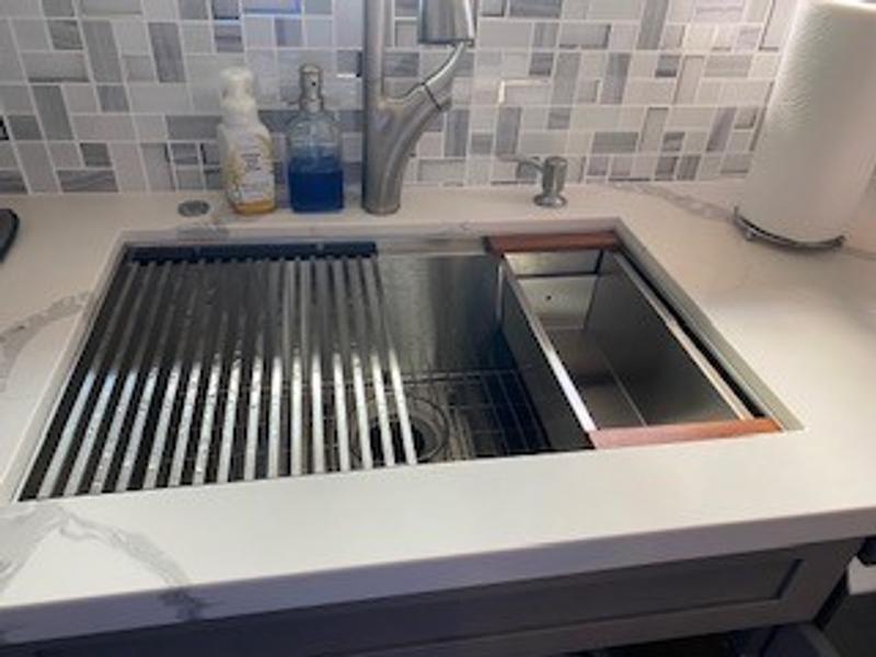30 Inch Undermount Kitchen Sink Workstation – 16 Gauge Stainless Steel Single Bowl, Brushed Finish Hides Scratches, 30x19x10 Soundproof Undercoating Sink 30 Inch Undermount Kitchen Sink Workstation – 16 Gauge Stainless Steel Single Bowl, Brushed Finish Hides Scratches, 30x19x10 Soundproof Undercoating Sink