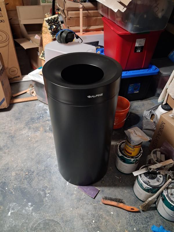 Alpine Industries 54 Gal. Black Stainless Steel Compost and Indoor