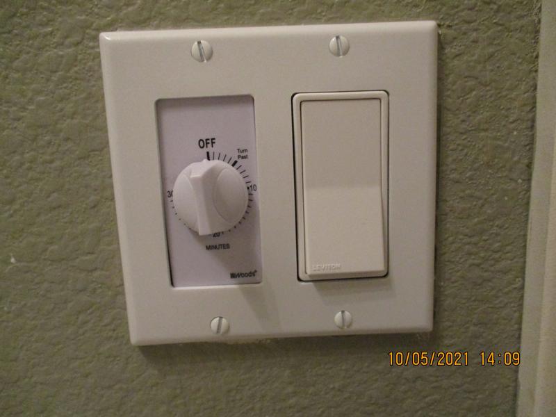 Woods 59714WD In-Wall 30-Minute Spring Wound Countdown Timer – White, Mechanical Switch For Lights, Fans & Appliances