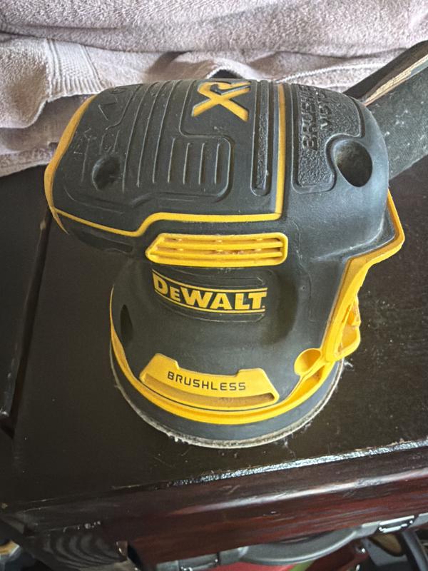 5'' Cordless Random Orbital Sander For DeWalt 20V MAX Battery – Brushless, 3-Speed (4000/6000/8000 RPM) With Dust Bag & 20 Discs