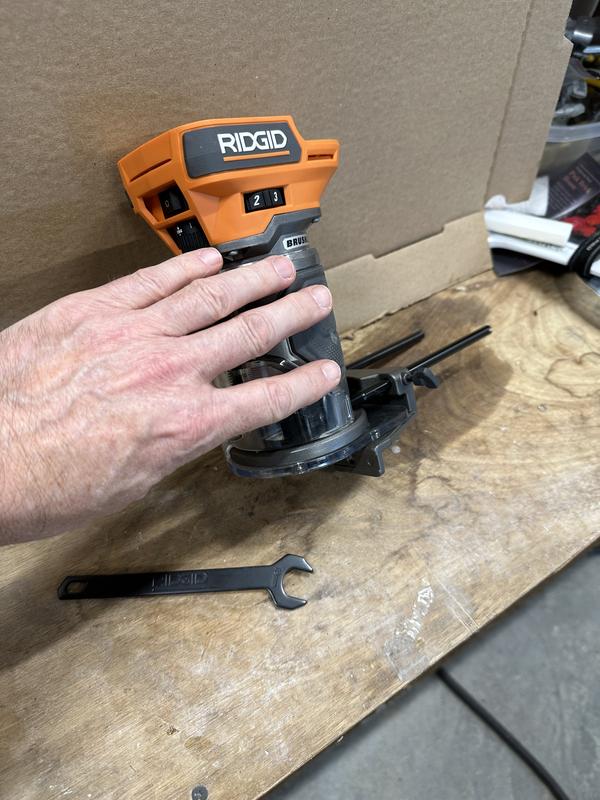 Have a question about RIDGID 18V Brushless Cordless Compact Router Tool Only Pg 2 The Home Depot
