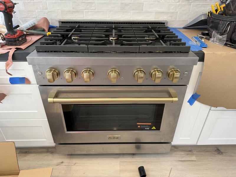 ZLINE Kitchen and Bath Autograph Edition 36 in. 6 Burner