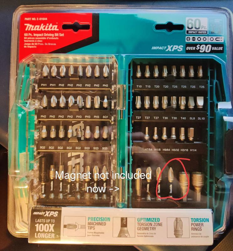 Makita IMPACT XPS Alloy Steel Impact Rated Screwdriver Drill Bit