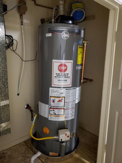 Rheem Performance Platinum 50 Gal. Tall 12 Year 40,000 BTU Natural Gas ...