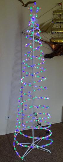 Spiral LED Christmas Tree - 5ft Tall With 288 Multi-Color Lights & 8 Light Shows (Indoor/Outdoor) 3 thumbnail image