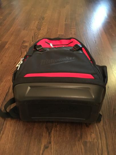 Milwaukee 10in Jobsite Backpack & 12in Zipper Tool Bag – 3-Pack, Heavy Duty Red