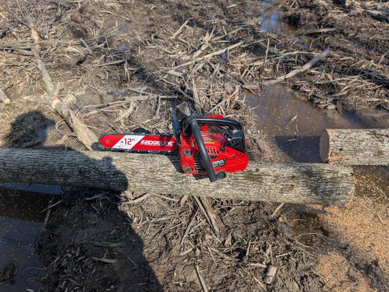 RIDGELINE 22 in. 58 cc Gas Powered 2-Stroke Portable Chainsaw with