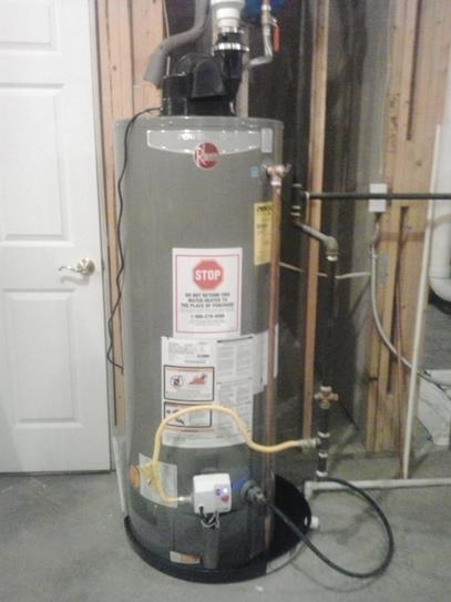 rheem power vent water heater