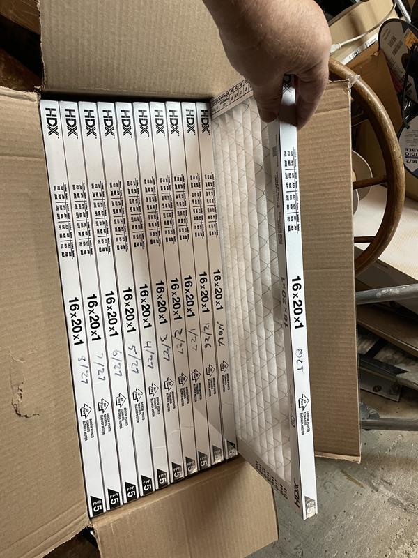HDX 20 in. x 25 in. x 1 in. Standard Pleated Air Filter FPR 5