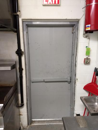 Armor Door 36 In X 80 In Fire Rated Gray Right Hand Flush Steel