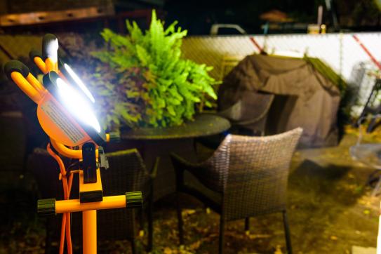 Woods 12000 Lumens Portable LED Dual Head Work Light with Tripod