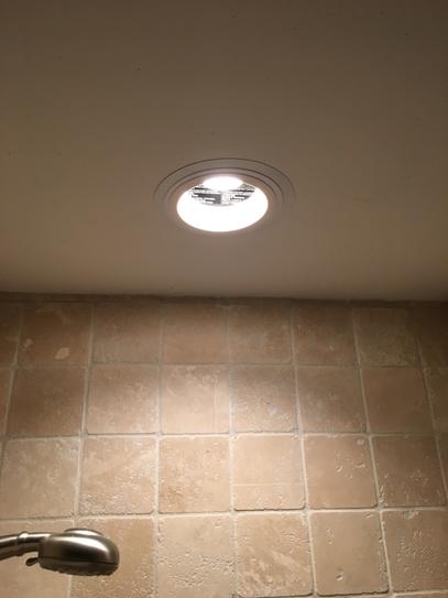 Whisper Recessed Architectural Grade 80CFM Ceiling Flush Mount Dimmable Ventilation Exhaust Fan with LED Light