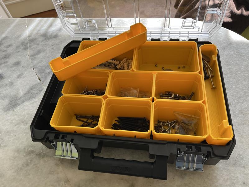 DEWALT TSTAK VI 17 in. Stackable Deep Tool Storage Box DWST17806 - The Home  Depot