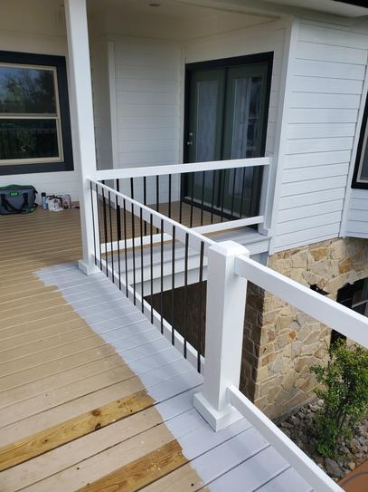 DeckLok White Powder Coated Steel Bracket with Screws for Fence Section to Deck Rail Post Connections