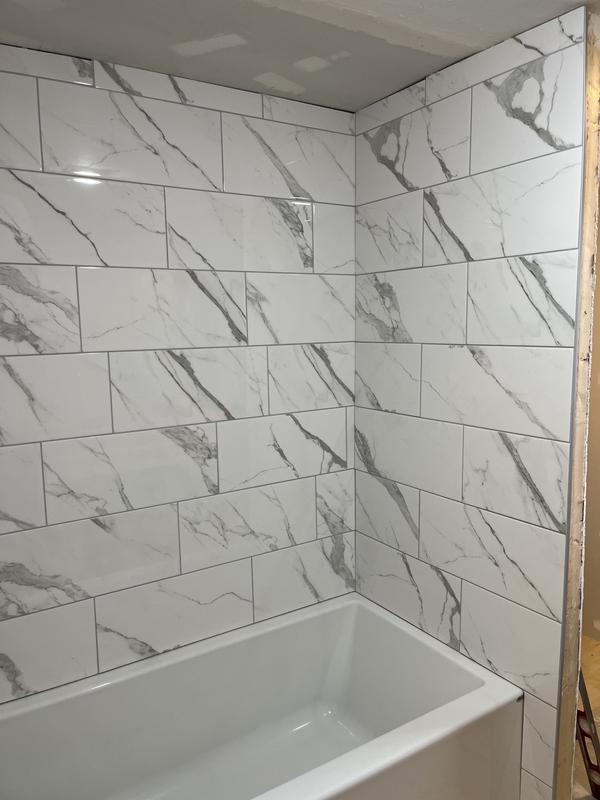 Winters Peak White 10 in. x 22 in. Subway Gloss Ceramic Wall Tile (14.80 sq. ft./Case)