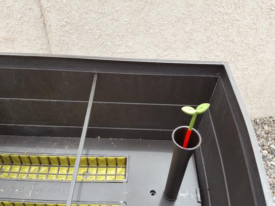 Keter 13.5 in. x 30 in. Brown Resin Elevated Patio Garden Bed 233061 at