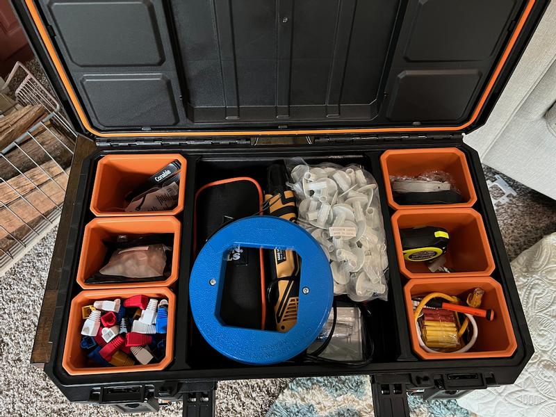 RIDGID 22 in. Pro Gear Small Parts Organizer, Black 221735 - The