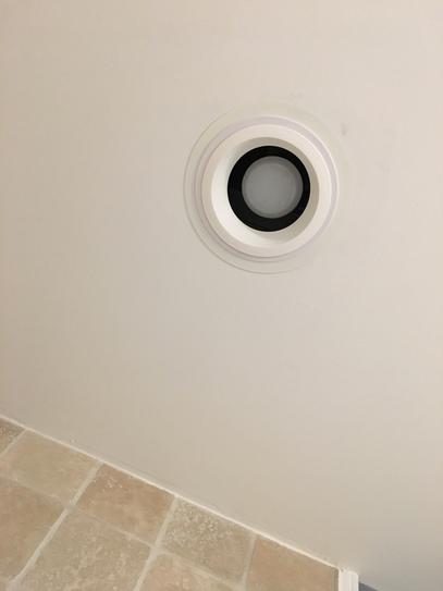 Whisper Recessed Architectural Grade 80CFM Ceiling Flush Mount Dimmable Ventilation Exhaust Fan with LED Light