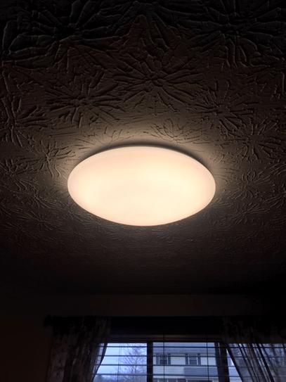 Metalux FM 15 in. White Round Integrated LED Flush Mount Light with Selectable Color Temperature 3000K 5000K FM15WRCCR The Home Depot