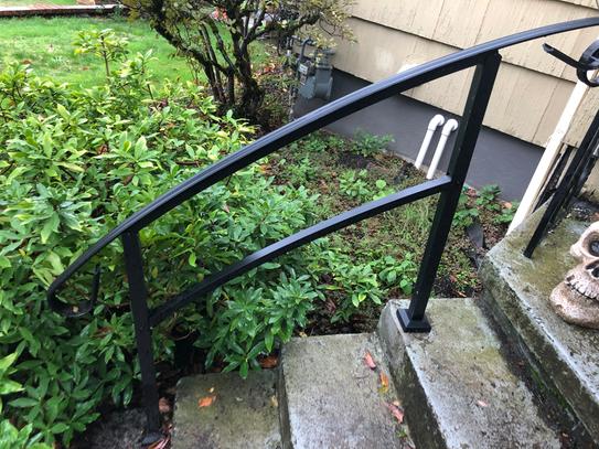 Barrette Outdoor Living HandiRail 3.57 in. x 63.25 in. 3.10 ft. White 4-Step Aluminum Rail Kit (Unassembled)