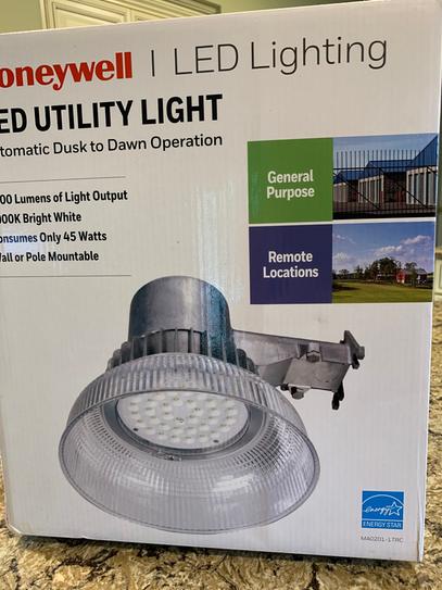 42-Watt Equivalent Integrated LED Gray Dusk to Dawn Area Light, 5000K