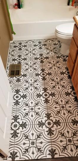 Merola Tile Twenties Vintage Encaustic Ceramic Floor and Wall Tile - 7 ...