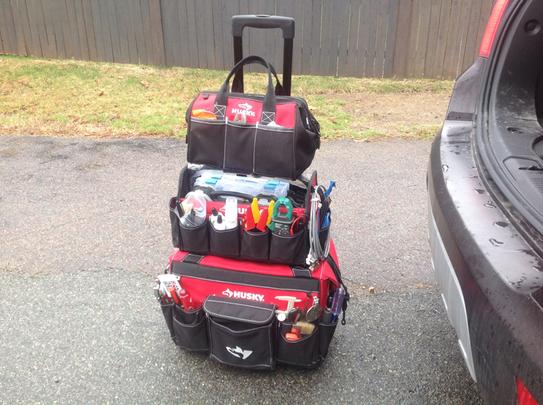 husky 22 inch rolling tote