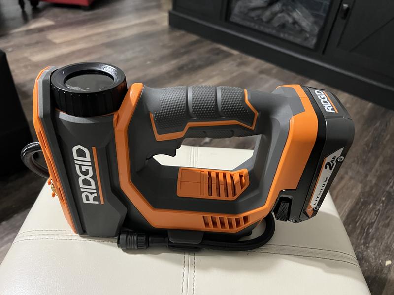 Lithium Ion Ridgid Cordless Tire Inflator RIDGID Air Compressor