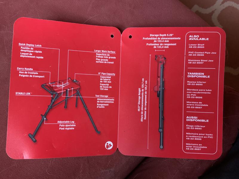 Milwaukee 1/8 in. to 6 in. Portable Leveling Tripod Chain Vise