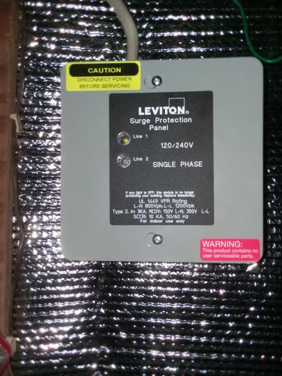 Leviton 120/240-Volt Surge Protection Panel 130-51120-001 - The