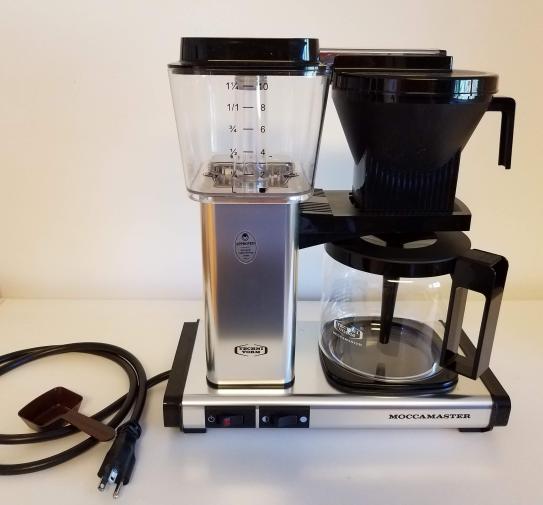 MOCCAMASTER KBG 10-Cup Polished Silver Drip Coffee Maker 59616