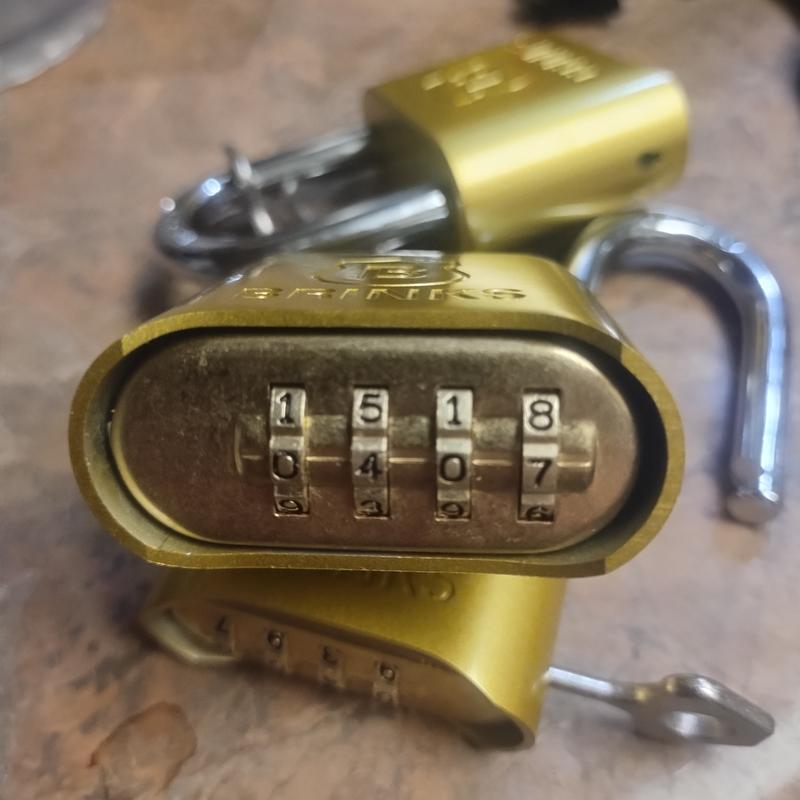 Brinks 1-1/2in. (50mm) 4-Dial Resettable Combination Padlock (3
