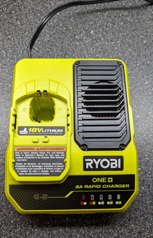 RYOBI ONE+ 18V 8A Rapid Charger With USB Charging - View #4