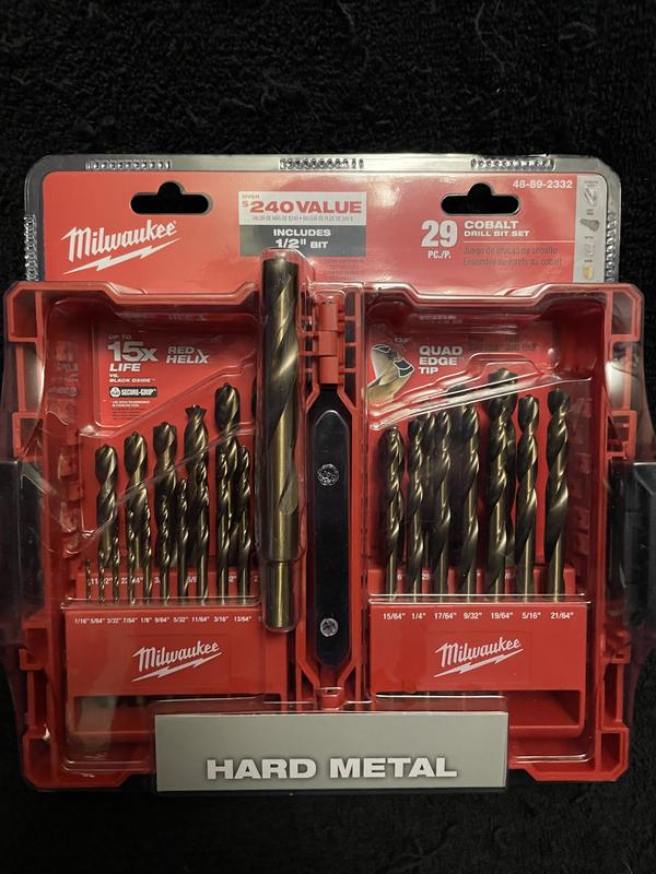 ドテラ　ヒノキ/コパイバ/レッドマンダリン　セット Milwaukee Cobalt Red Helix Drill Bit Set for Drill Drivers (58
