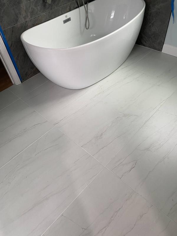MSI Leonardo Bianco 24 in. x 48 in. Polished Porcelain Marble Look