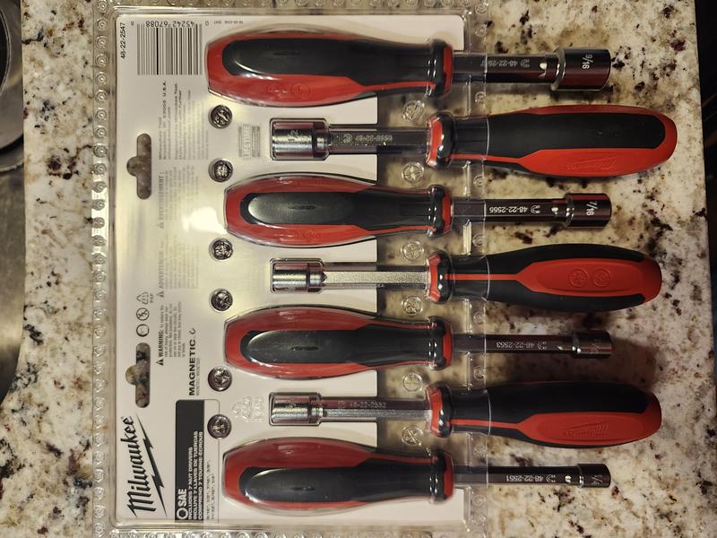 Milwaukee SAE HollowCore Magnetic Nut Driver Set (2-Piece) 48-22