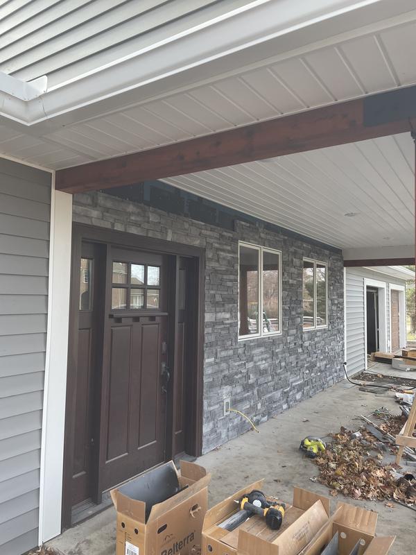 Silvermine Stone 6 in. x 24 in. Stone Veneer Ledgestone Flat Panel