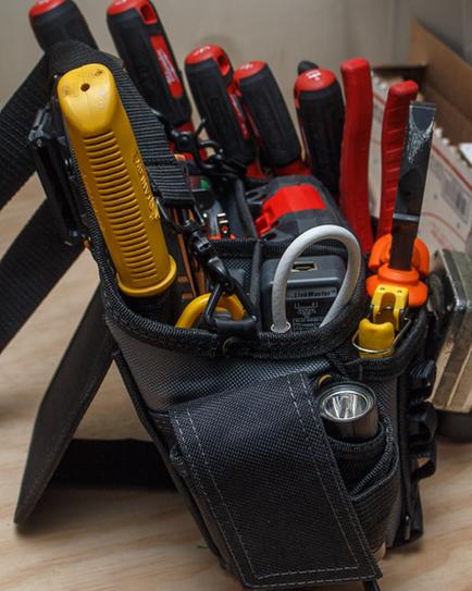 small tool bag with shoulder strap