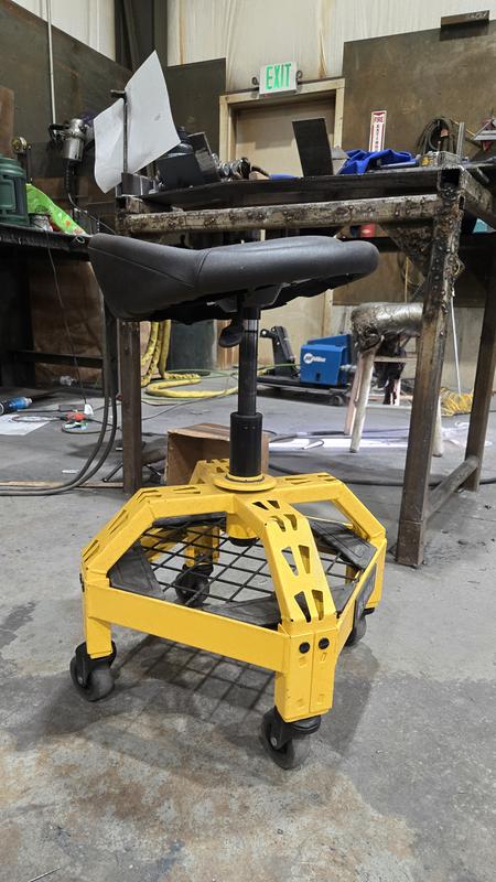 DEWALT 24 in. H x 16 in. W x 16 in. D Adjustable Shop Stool with