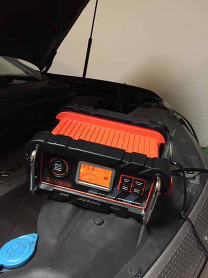 BLACK+DECKER 15 Amp Portable Car Battery Charger with 40 Amp Engine Start  and Alternator Check BC15BD - The Home Depot