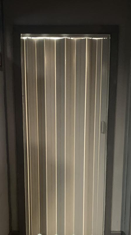 Spectrum 36 in. x 80 in. Oakmont Vinyl White Accordion Door